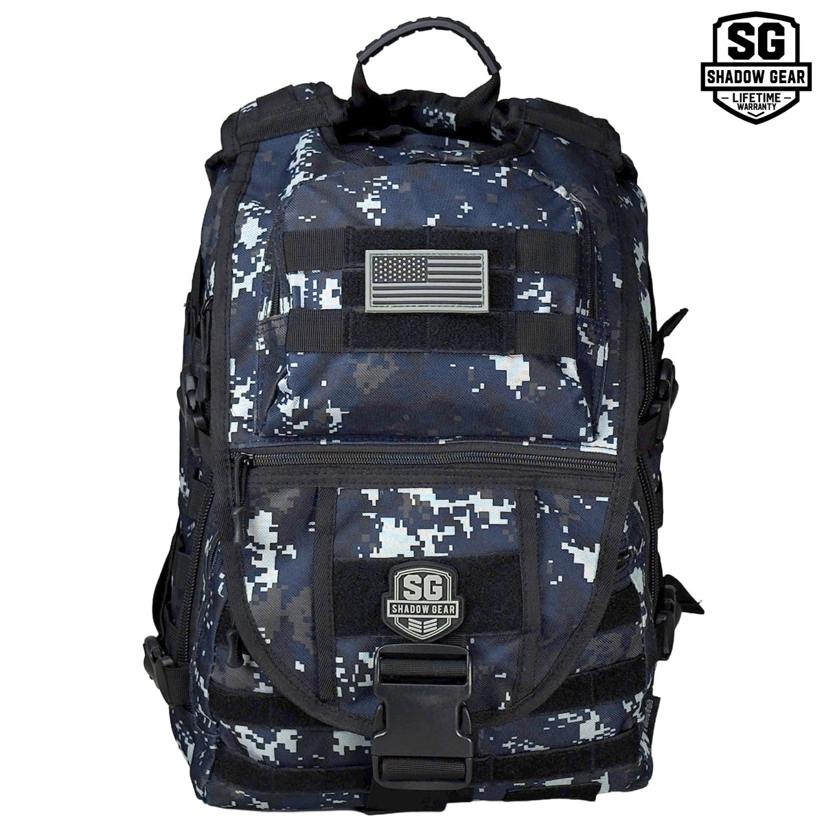 SG704 Transit 34L Commuter Laptop Backpack in Navy ACU - front view