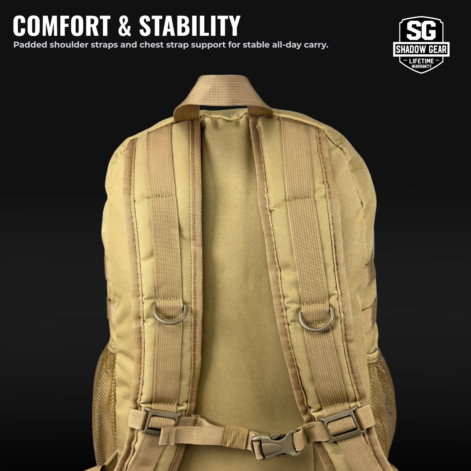 Shadow Gear SG709 Tactical MOLLE Backpack - Compact Assault Pack