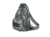 Camouflage sling bag on a white background