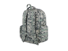 Camouflage backpack on a white background