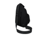 Black sling bag on a white background