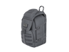 Gray tactical backpack on a white background