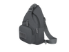 Gray sling bag on a white background