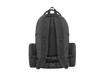 Black backpack on a white background