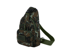 Camouflage sling bag on a white background