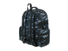 Camouflage backpack on a white background