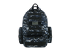 Camouflage backpack on a white background