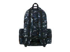 Camouflage backpack on a white background