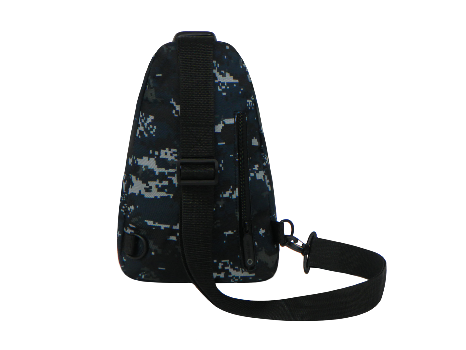 Camouflage sling bag on a white background