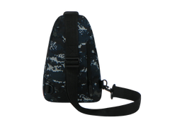 Camouflage sling bag on a white background