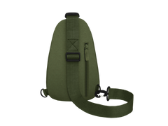 Green sling bag on a white background