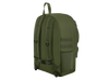 Green backpack on a white background