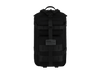 Black tactical backpack on a white background