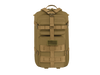 Tan tactical backpack on a white background