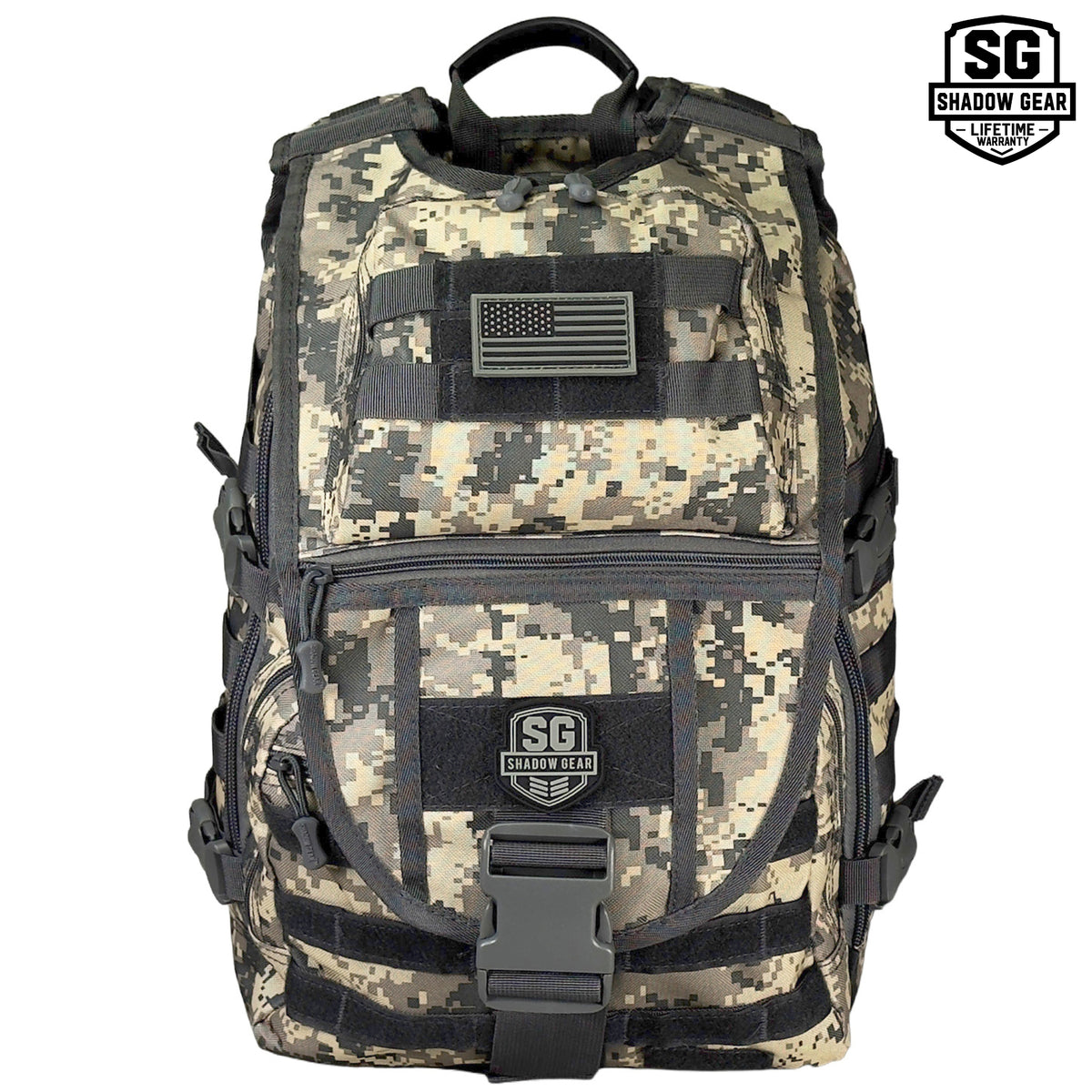 SG704 Transit 34L Commuter Laptop Backpack in ACU - front view