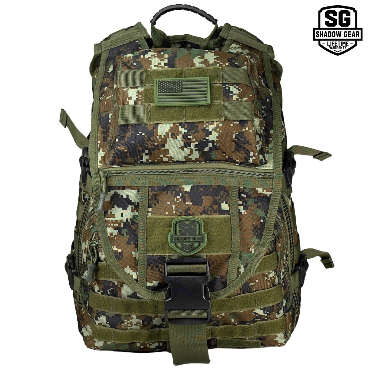 SG704 Transit 34L Commuter Laptop Backpack in Green ACU - front view