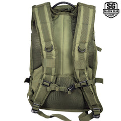 SG704 Transit 34L Commuter Laptop Backpack in Olive - back view