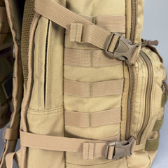 SG704 Transit 34L Commuter Laptop Backpack - side MOLLE webbing detail