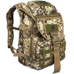 SG704 Transit 34L Commuter Laptop Backpack in Tan ACU - angle view