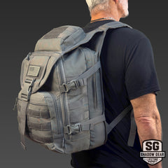 SG704 Tactical MOLLE Military Rucksack and Laptop Bag - Water Resistant Travel Pack