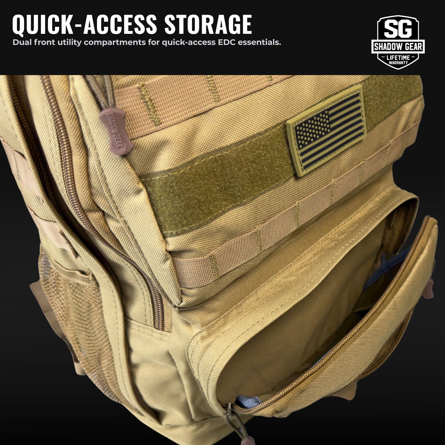 Shadow Gear SG709 Tactical MOLLE Backpack - Compact Assault Pack