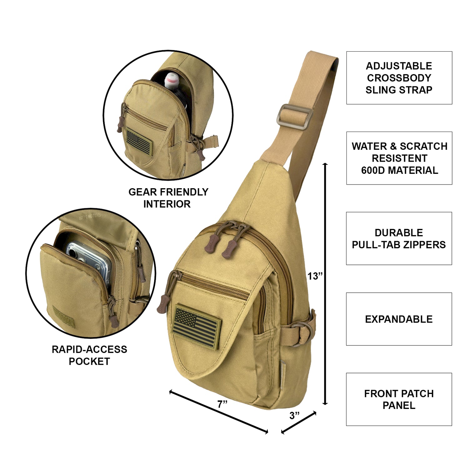 SG713 | Tactical Military Utility Chest Pack & Sling Bag