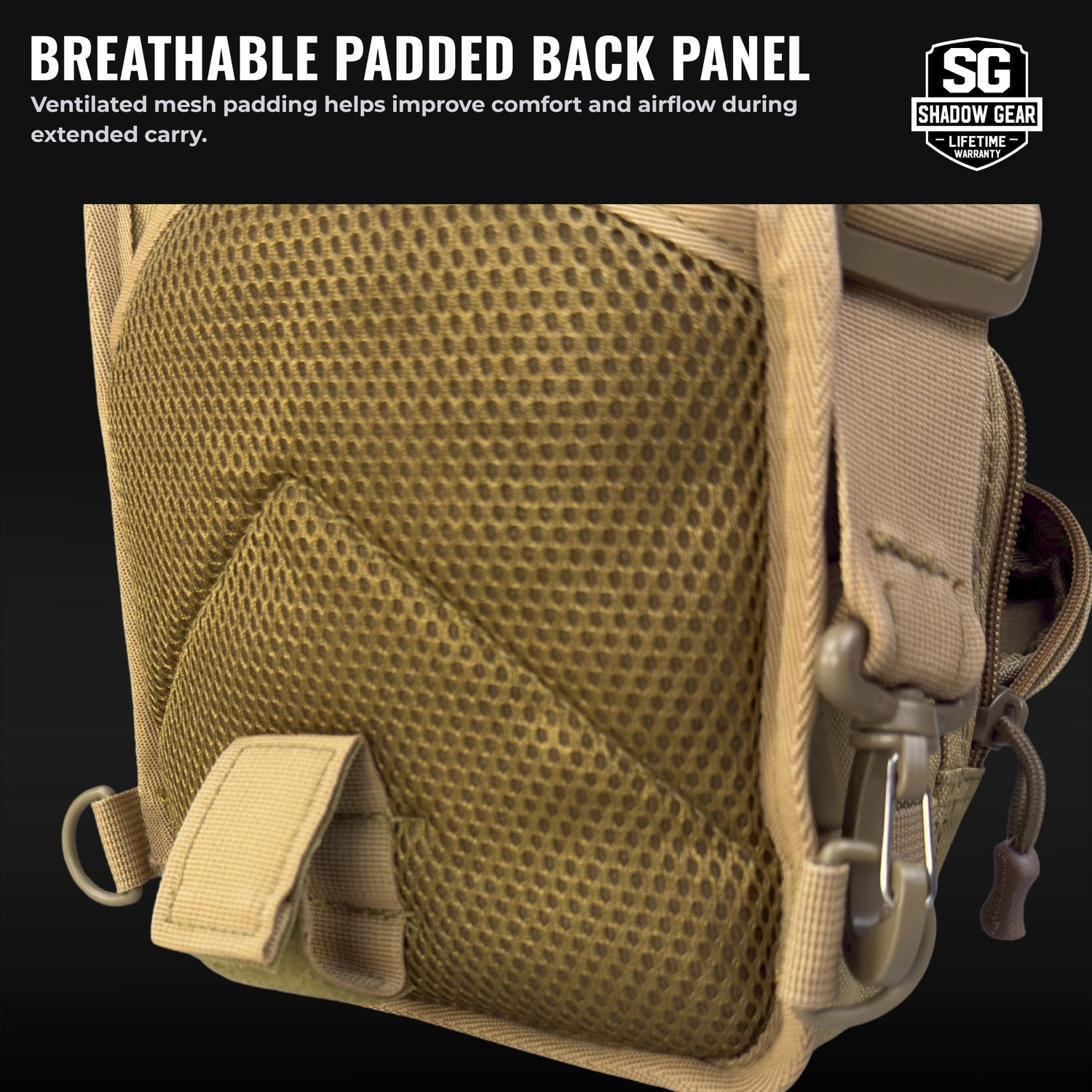 Shadow Gear SG717 Tactical Utility Sling - EDC Chest Shoulder Bag