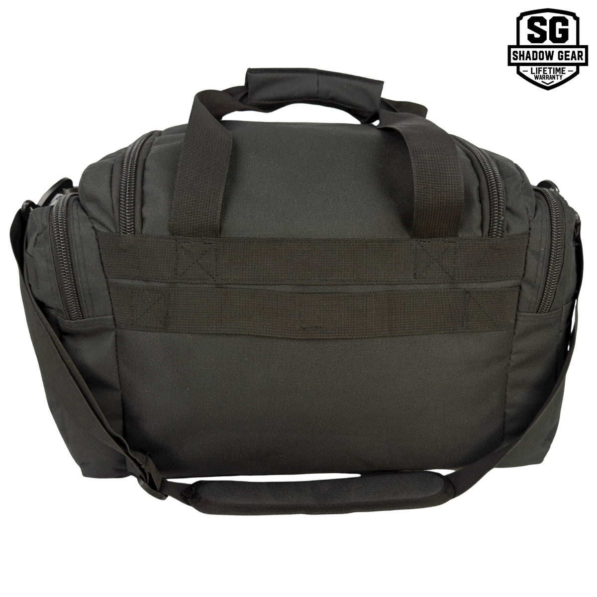 Shadow Gear Traverse 18 42L Tactical MOLLE Duffel Bag in Black, back view