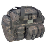 Shadow Gear Traverse 18 42L Tactical MOLLE Duffel Bag in Black ACU camo, angle view
