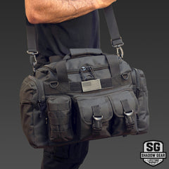 SGD18 Compact Tactical Duffel Bag - 18-inch Heavy Duty Military Style Gear Bag in Black