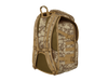 Camouflage backpack on a white background
