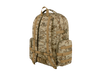 Camouflage backpack on a white background