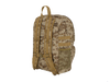 Camouflage backpack on a white background