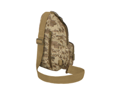 Camouflage sling bag on a white background