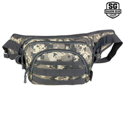 Shadow Gear Dash 4L tactical waist pack in ACU camo, front view with MOLLE webbing on the front pocket