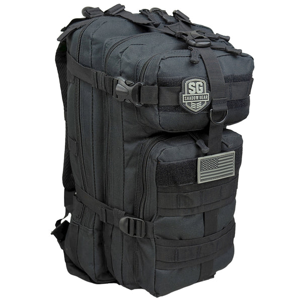 Shadow Gear SG702 Summit 28L Tactical MOLLE Rucksack in Black - angle view