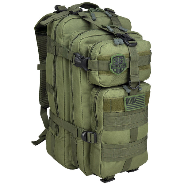 Shadow Gear SG702 Summit 28L Tactical MOLLE Rucksack in Olive - angle view